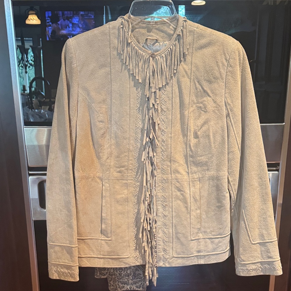 Genuine Leather/Suede Fringe Jacket
